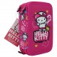 Penar neechipat 3 fermoare hello kitty roz pigna