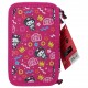 Penar neechipat 3 fermoare hello kitty roz pigna