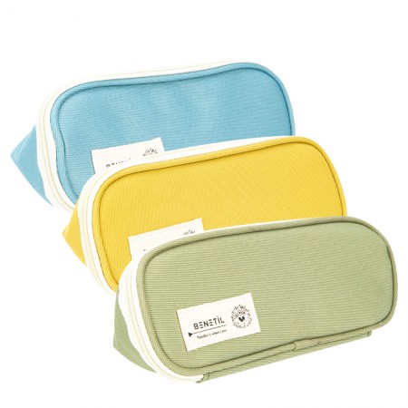 Penar oval cu compartimente culori asortate benetil deli Penar oval cu compartimente culori asortate benetil deli