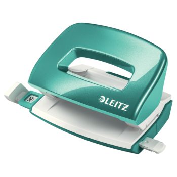 Perforator 10 coli model mini 5060 turcoaz metalizat leitz