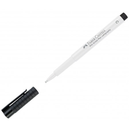 Pitt artist pen caligrafic alb faber-castell