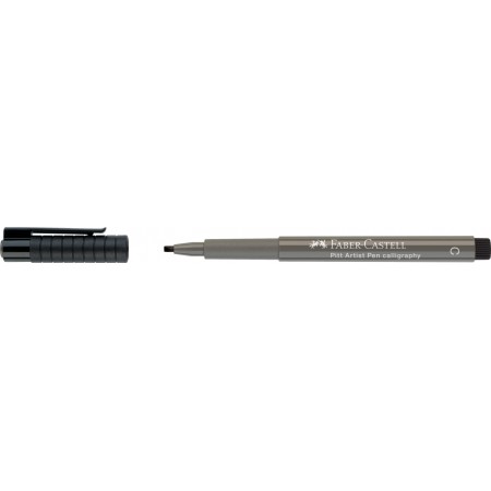 Pitt artist pen caligrafic gri cald iv faber-castell