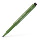 Pitt artist pen caligrafic verde crom opac faber-castell