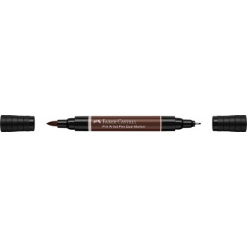 Pitt artist pen dual marker sepia inchis 175 faber-castell