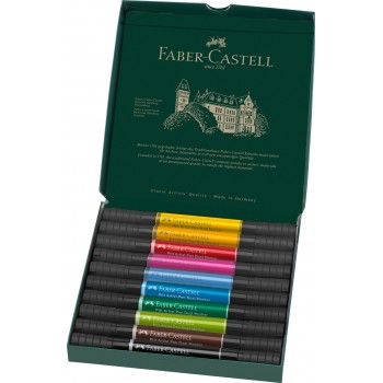 Pitt artist pen dual marker set 10 buc faber-castell