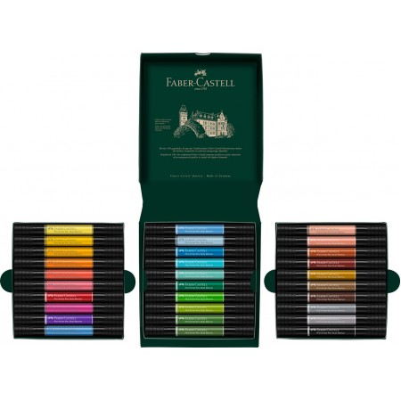 Pitt artist pen dual marker set 30 bucati faber-castell Pitt artist pen dual marker set 30 bucati faber-castell