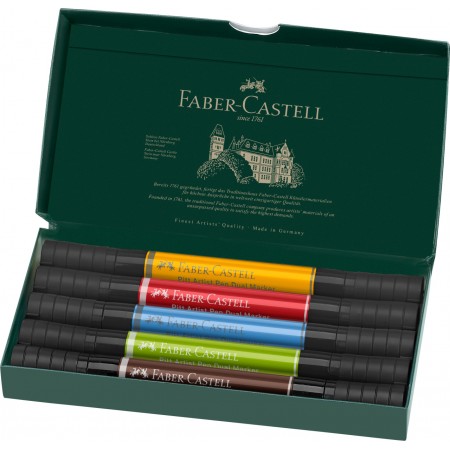 Pitt artist pen dual marker set 5 buc faber-castell Pitt artist pen dual marker set 5 buc faber-castell