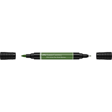 Pitt artist pen dual marker verde crom opac 174 faber-castell Pitt artist pen dual marker verde crom opac 174 faber-castell
