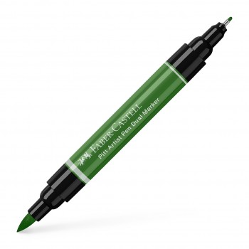 Pitt artist pen dual marker verde oliv permanent 167 faber-castell