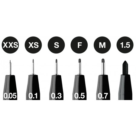 Pitt artist pen set 6 buc 0.05, 0.1, 0.3, 0.5, 0.7, 0.15 faber-castell Pitt artist pen set 6 buc 0.05, 0.1, 0.3, 0.5, 0.7, 0.15 faber-castell