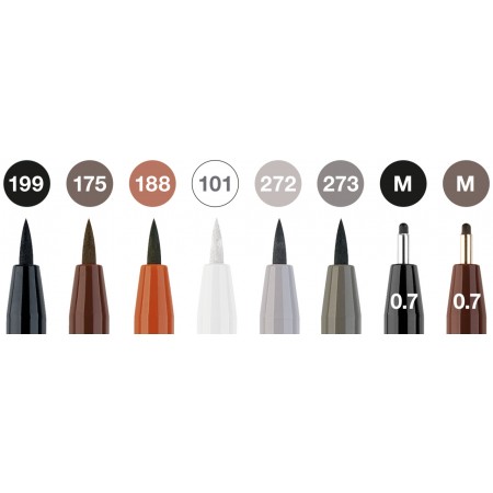 Pitt artist pen set 8 buc clasic faber-castell
