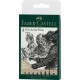 Pitt artist pen set 8 buc negru 2022 faber-castell Pitt artist pen set 8 buc negru 2022 faber-castell