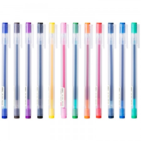 Pix cu gel 0.5mm set 12 culori deli