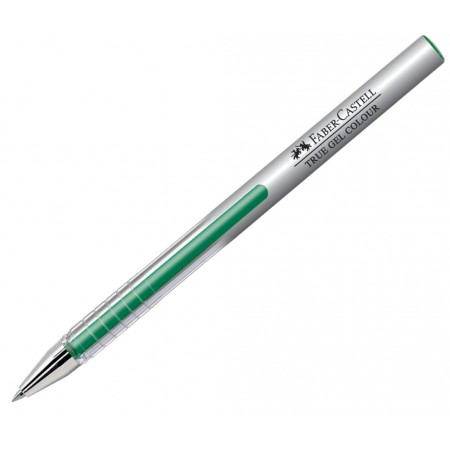 Pix cu gel 0.7mm true gel verde faber-castell