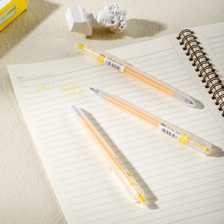 Pix cu gel cu mecanism 0.5 mm galben delight deli