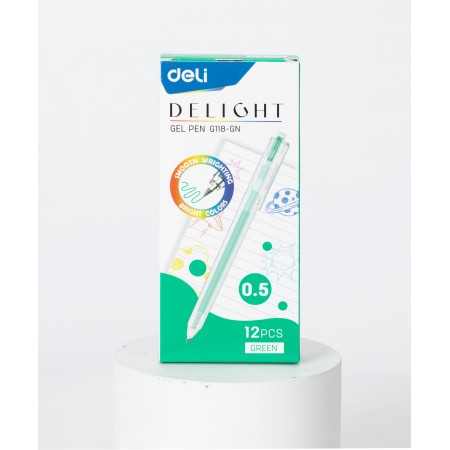 Pix cu gel cu mecanism 0.5mm verde delight deli
