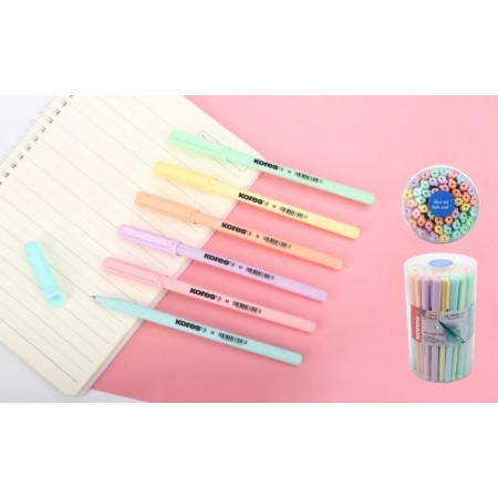 Pix unica folosinta kor-m 1mm semi-gel cul pastel 50/set kores