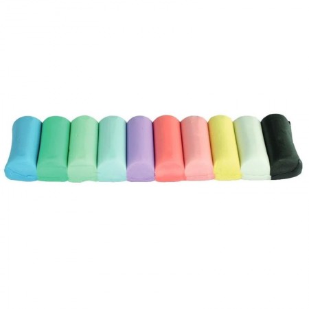 Plastilina 10 culori pastel 200 gr kores