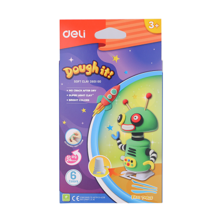 Plastilina soft light robot_2 6 culori deli Plastilina soft light robot_2 6 culori deli
