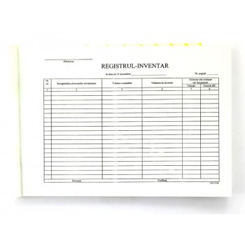 Registru inventar orizontal 31 decembrie Registru inventar orizontal 31 decembrie