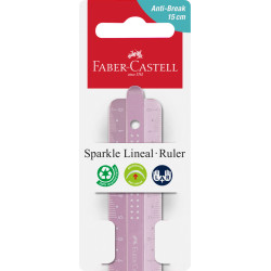 Rigla 15cm sparkle faber-castell