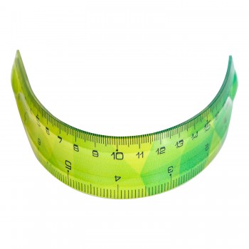 Rigla 20cm multicolora flexibila deli