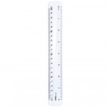 Rigla 20cm transparenta deli