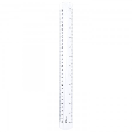 Rigla 30 cm transparenta deli