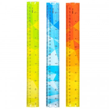 Rigla 30cm multicolora flexibila deli