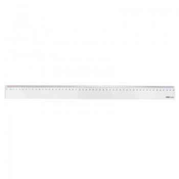 Rigla 50cm transparenta deli