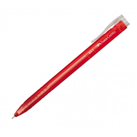 Roller 0.5mm semi-gel cu mecanism rosu rx5 faber-castell Roller 0.5mm semi-gel cu mecanism rosu rx5 faber-castell