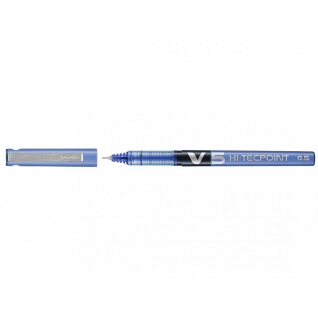 Roller 0.5mm v5 albastru hi-tecpoint pilot
