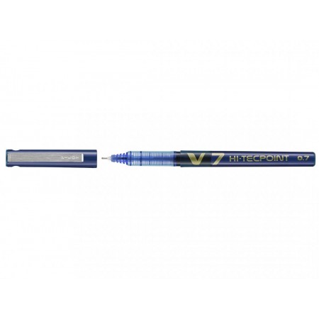 Roller 0.7mm v7 albastru hi-tecpoint pilot