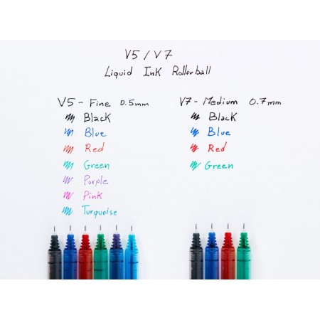 Roller 0.7mm v7 negru hi-tecpoint pilot