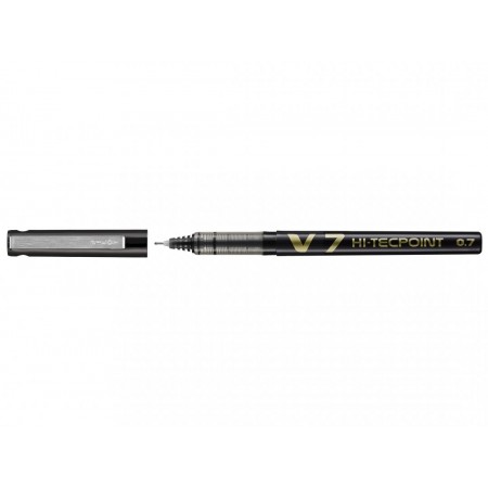 Roller 0.7mm v7 negru hi-tecpoint pilot