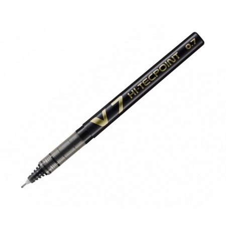Roller 0.7mm v7 negru hi-tecpoint pilot