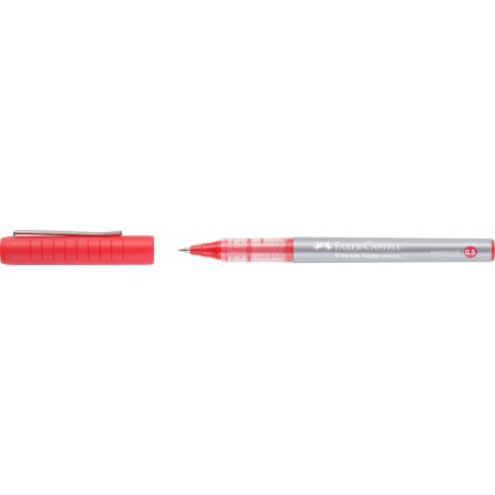 Roller free ink 0.5mm rosu faber-castell