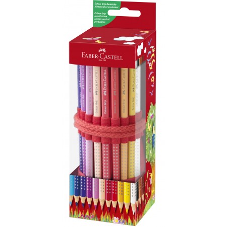 Rollup 18 creioane colorate grip+ ascutitoare sleeve faber-castell Rollup 18 creioane colorate grip+ ascutitoare sleeve faber-castell