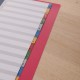 Separatoare index plastic 1-12 color deli