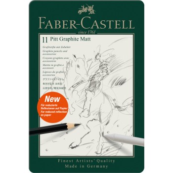 Set 11 buc creion grafit mat pitt faber-castell