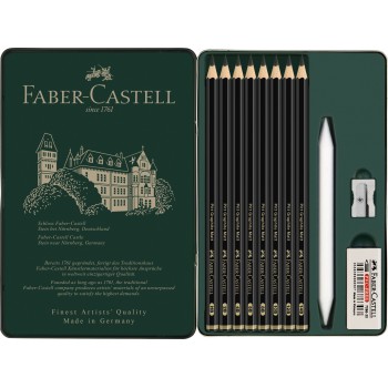 Set 11 buc creion grafit mat pitt faber-castell