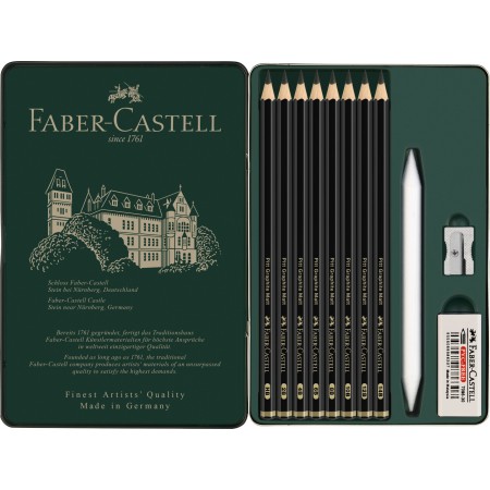 Set 11 buc creion grafit mat pitt faber-castell
