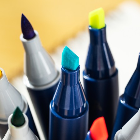 Set 30 markere sketching varf dublu rotund/tesit husa textila deli Set 30 markere sketching varf dublu rotund/tesit husa textila deli