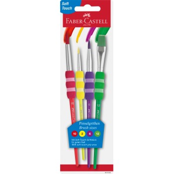 Set 4 pensule soft touch faber-castell