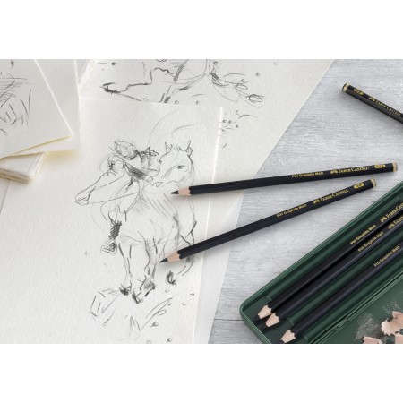 Set 6 buc creion grafit mat pitt faber-castell