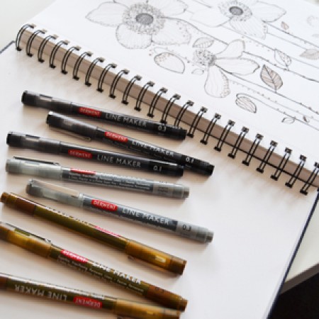Set 6 bucati liner grafic profesional (0.05/0.1/0.2/0.3/0.5/0.8 mm) negru derwent Set 6 bucati liner grafic profesional (0.05/0.1/0.2/0.3/0.5/0.8 mm) negru derwent