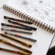 Set 6 bucati liner grafic profesional (0.05/0.1/0.2/0.3/0.5/0.8 mm) negru derwent Set 6 bucati liner grafic profesional (0.05/0.1/0.2/0.3/0.5/0.8 mm) negru derwent