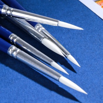 Set 6 pensule profesionale hard varf rotund nr. 1 deli