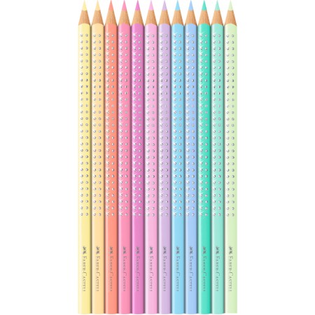 Set cadou 12 creioane colorate pastel sparkle faber-castell Set cadou 12 creioane colorate pastel sparkle faber-castell