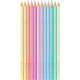 Set cadou 12 creioane colorate pastel sparkle faber-castell Set cadou 12 creioane colorate pastel sparkle faber-castell